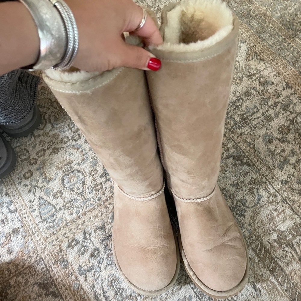 Cream Ugg boots